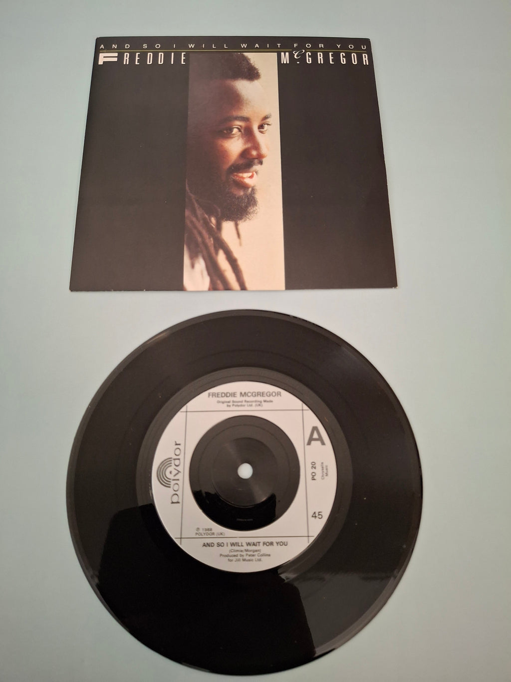 Freddie McGregor - And So I Will Wait For You - Original UK First Pressing 7" Vinyl Single (Polydor, 1988)