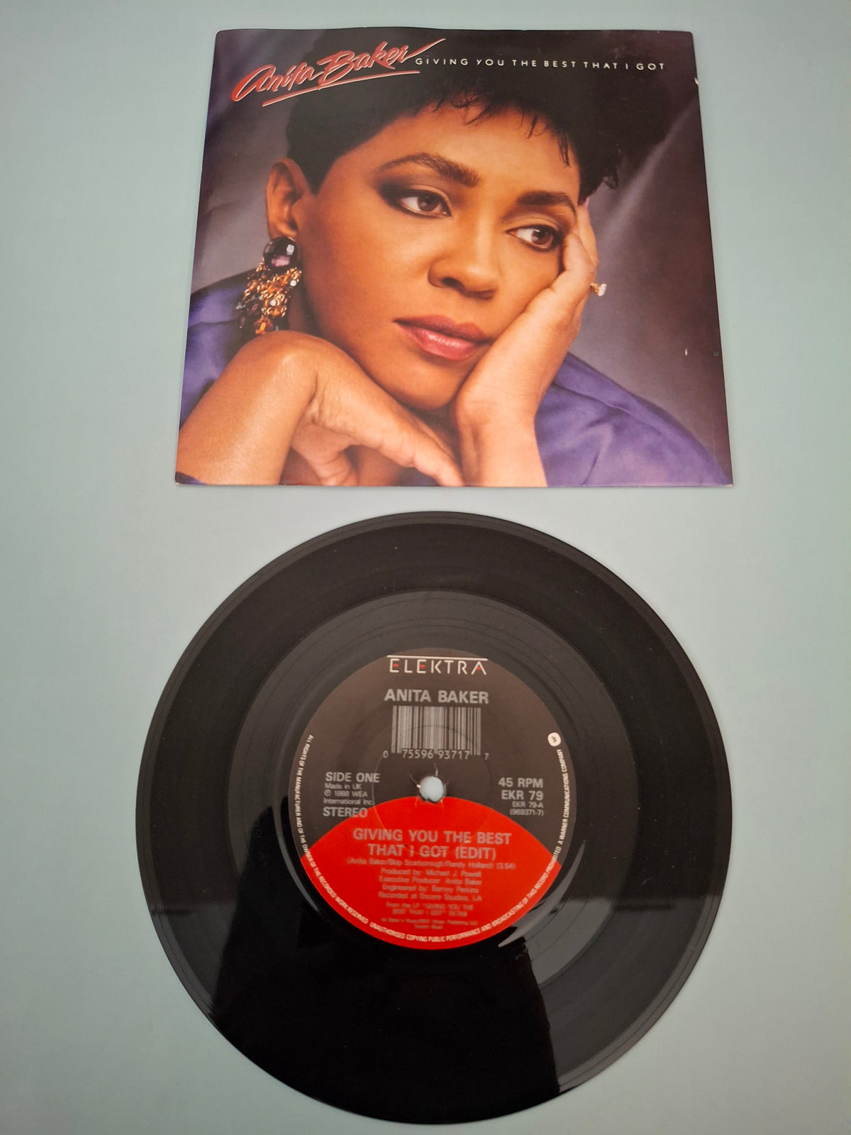 Anita Baker - Giving You The Best That I Got (Edit) - Original UK First Pressing 7" Vinyl Single (Elektra, 1988)
