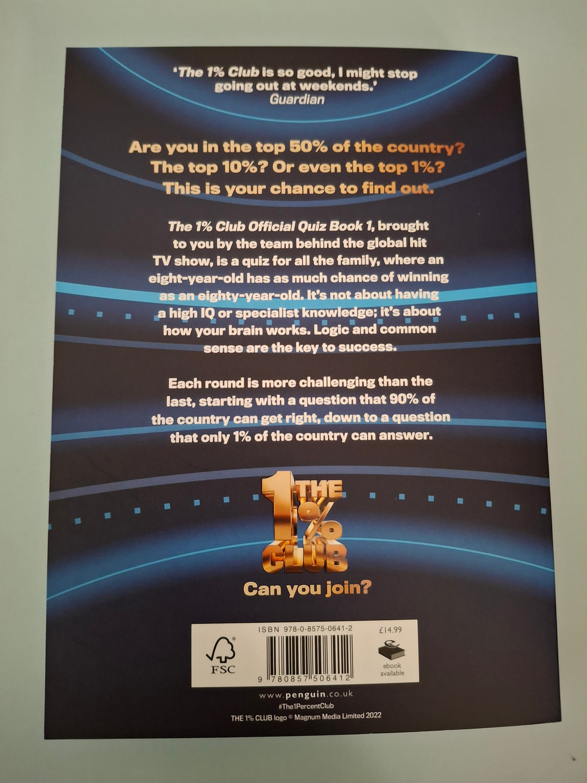 The 1% Club - Official Quiz Book 1: A Compulsive Quiz For All The Family - Hit TV Show Paperback Edition (Penguin, 2022)