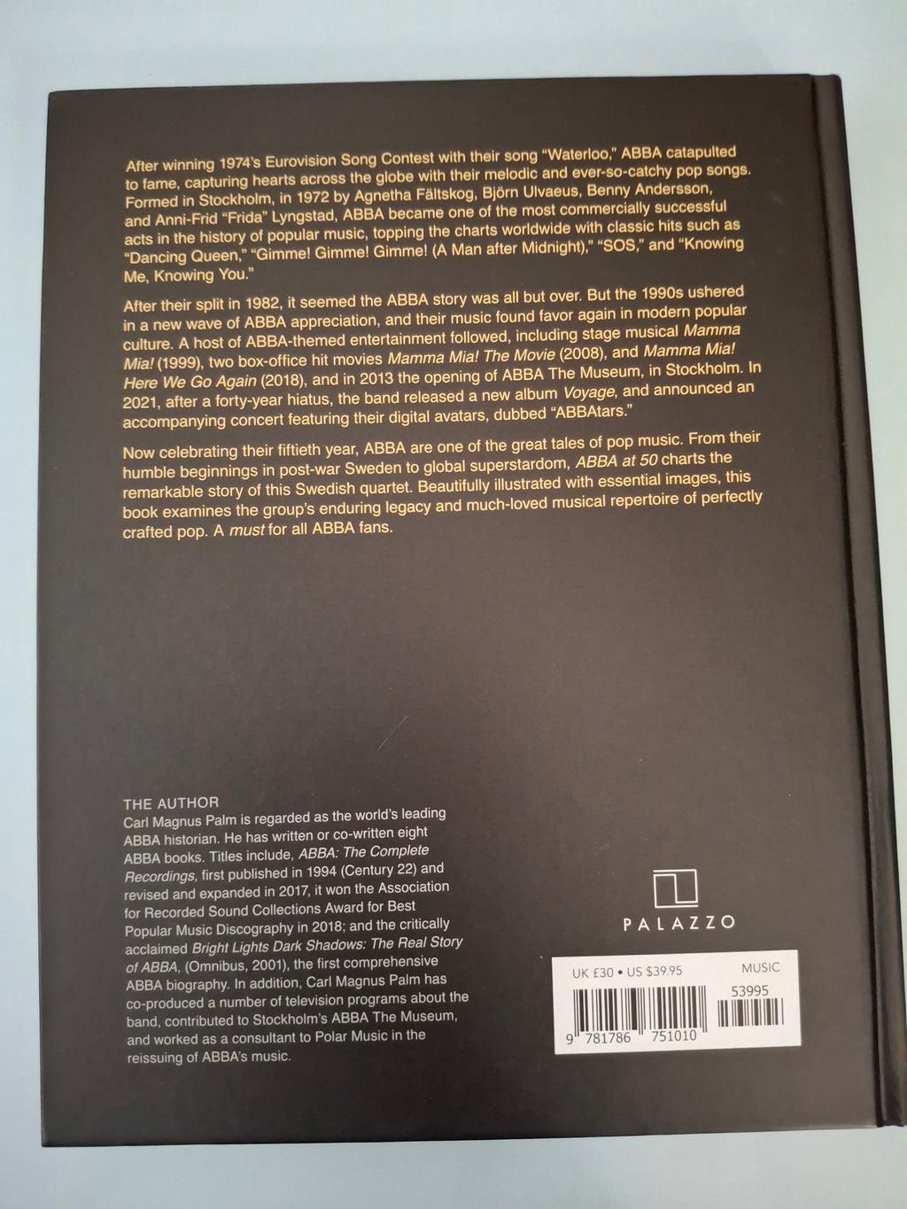 Carl Magnus Palm - ABBA At 50 - Hardback Deluxe Illustrated Biography & History Guide (Palazzo, 2022)
