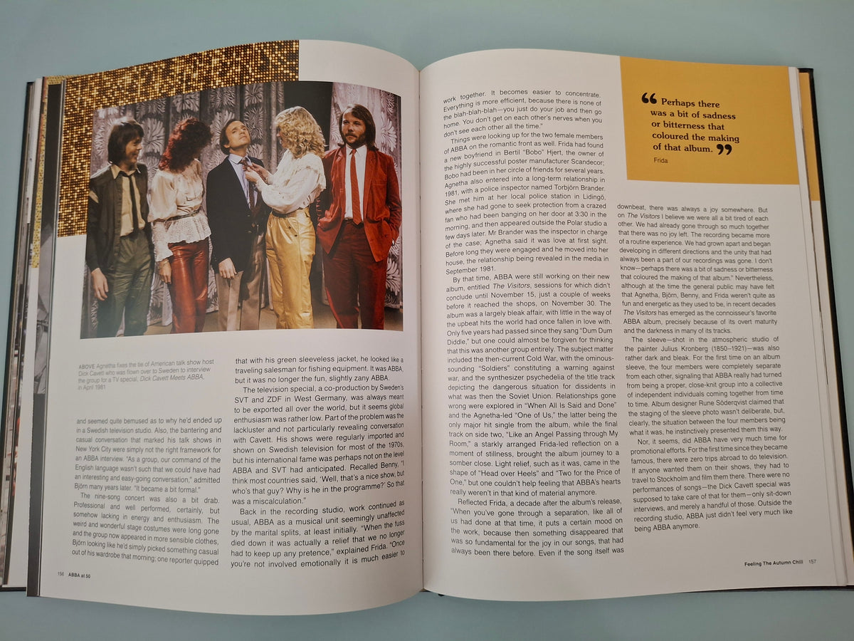 Carl Magnus Palm - ABBA At 50 - Hardback Deluxe Illustrated Biography & History Guide (Palazzo, 2022)