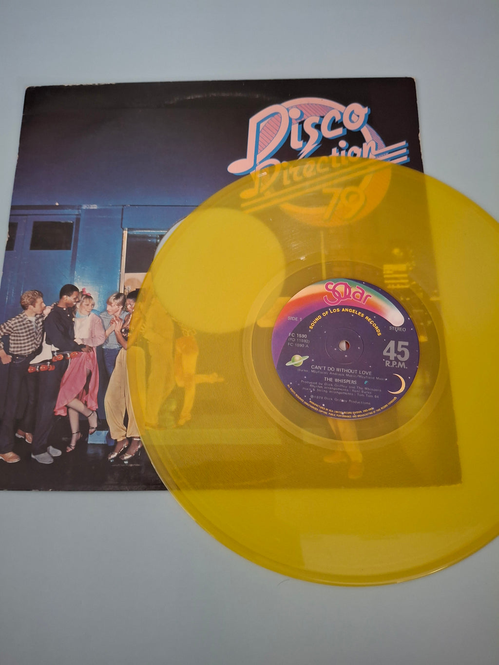 The Whispers - Can't Do Without Love / Headlights - Rare UK First Pressing Yellow Coloured 12" Extended Maxi Vinyl Single (Solar/RCA, 1979)