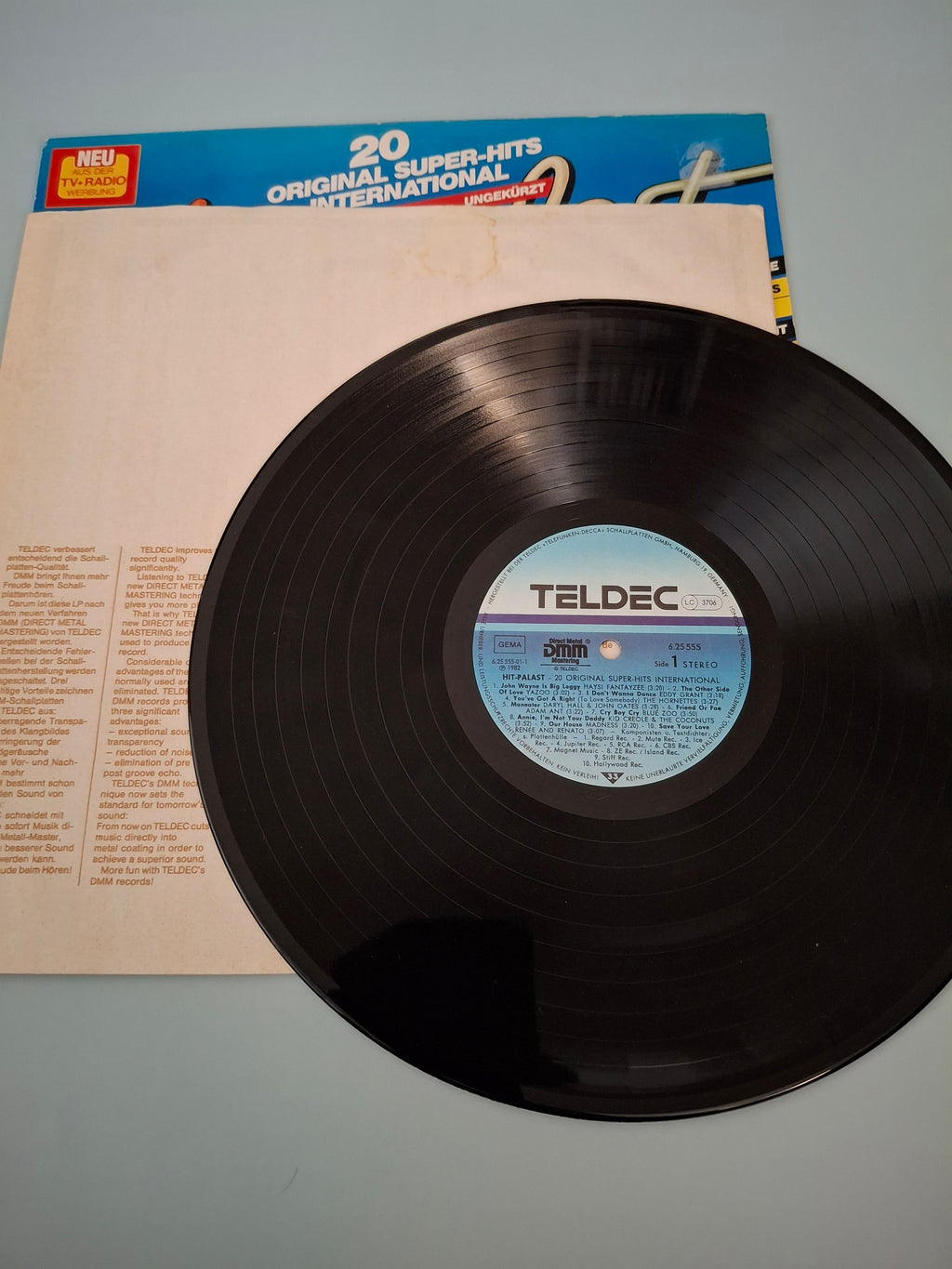 Various - Hit-Palast - 20 Original Super-Hits International - Rare German Audiophile DMM Pressing 12" Vinyl LP (TELDEC, 1982)