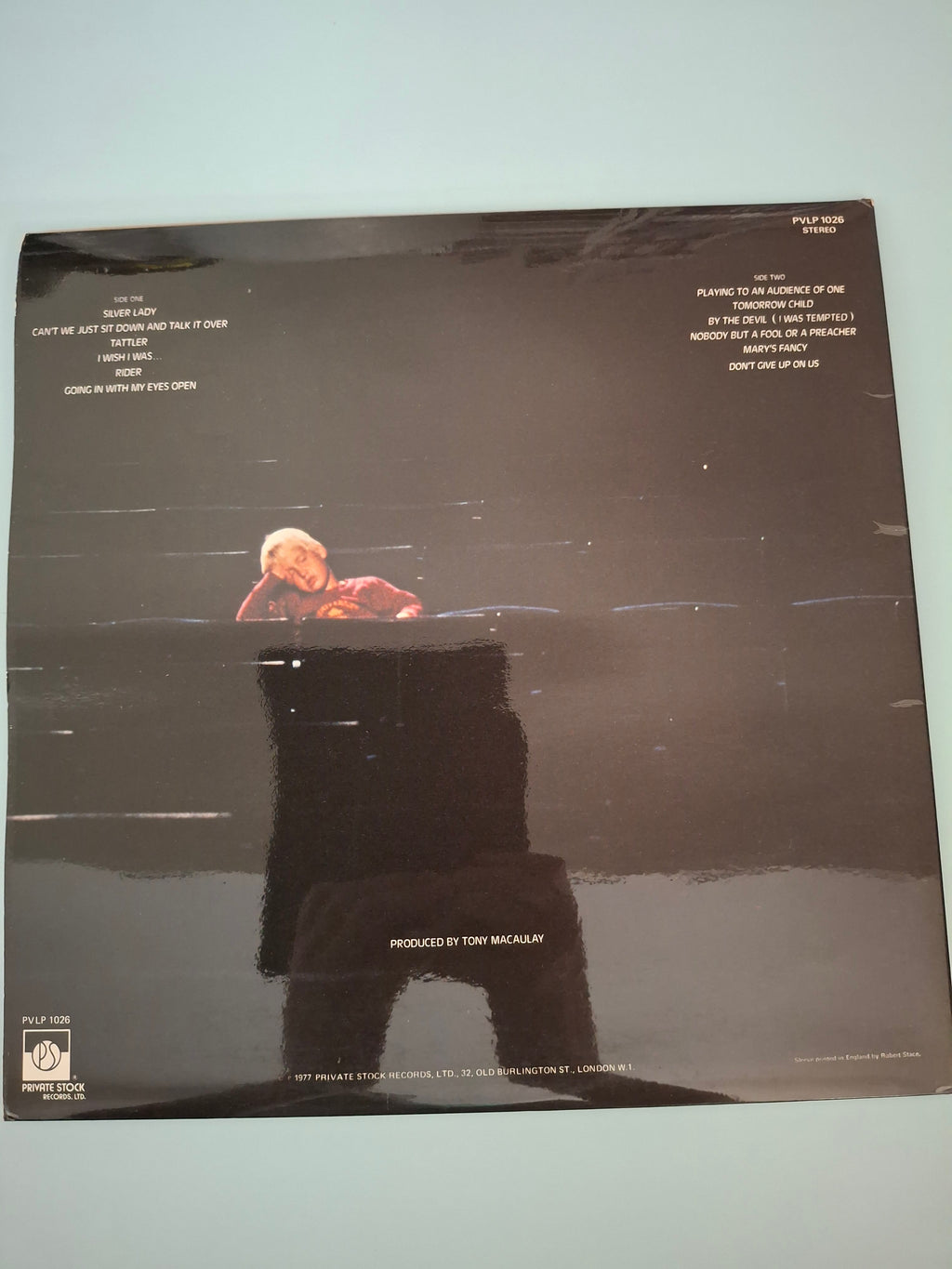 David Soul Playing To An Audience Of One Soft Pop Rock Vocal UK Gatefold Original 12 Inch Vinyl LP 1977 Private Stock PVLP 1026