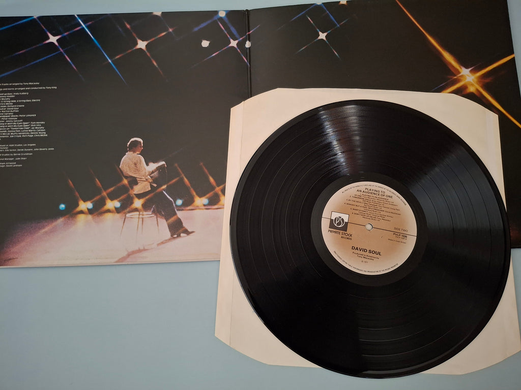 David Soul Playing To An Audience Of One Soft Pop Rock Vocal UK Gatefold Original 12 Inch Vinyl LP 1977 Private Stock PVLP 1026