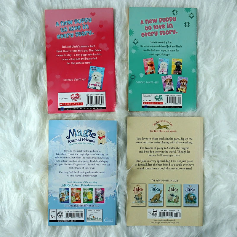 Children's Dog Adventure Book Bundle - 4 Paperback Selection (Puppy Place, Magic Animal Friends, Adventures of Jake)