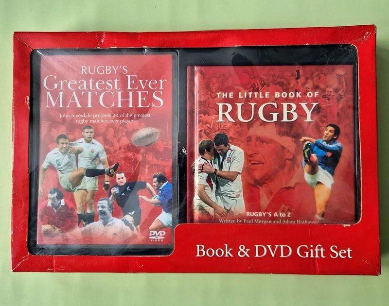 Official Rugby History Book & DVD Gift Set Bundle – 3-Pack Collector’s Collection (Pre-Owned / Never Used)