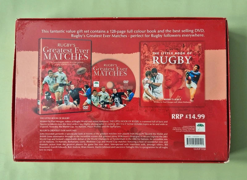 Official Rugby History Book & DVD Gift Set Bundle – 3-Pack Collector’s Collection (Pre-Owned / Never Used)