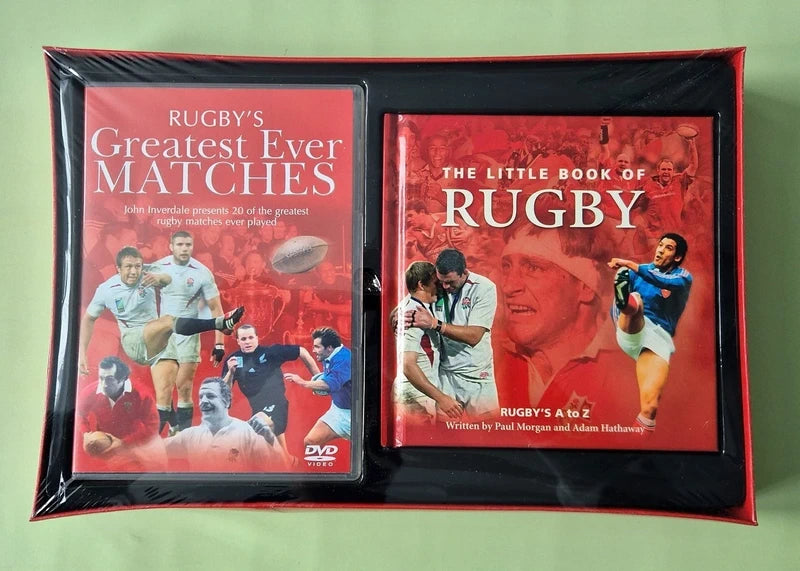 Official Rugby History Book & DVD Gift Set Bundle – 3-Pack Collector’s Collection (Pre-Owned / Never Used)