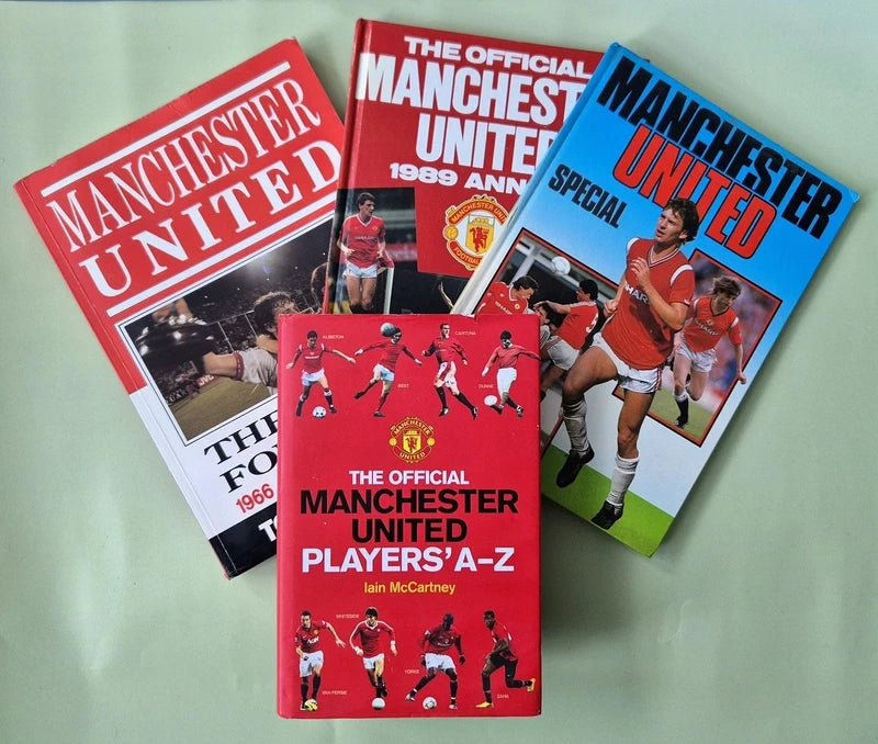 Vintage Manchester United Books Collection 1988-2013 Hardback Softback 4 Book Bundle