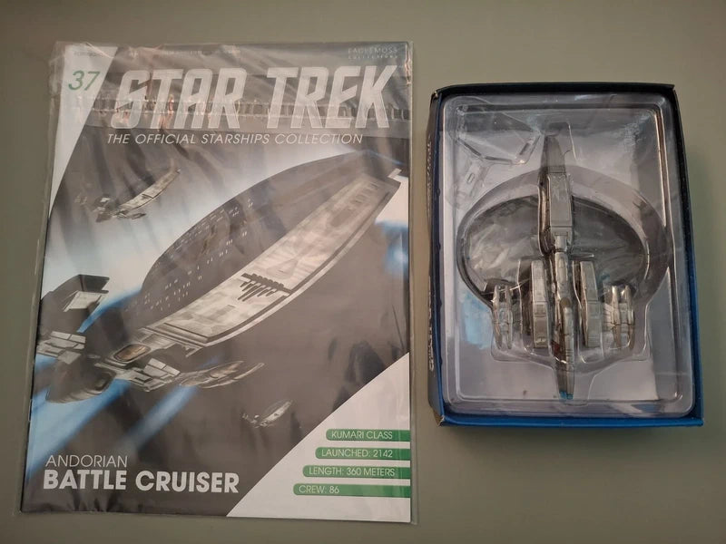Star Trek: The Official Starships Collection - Issue 37 Andorian Battle Cruiser (Eaglemoss) - Out of Print