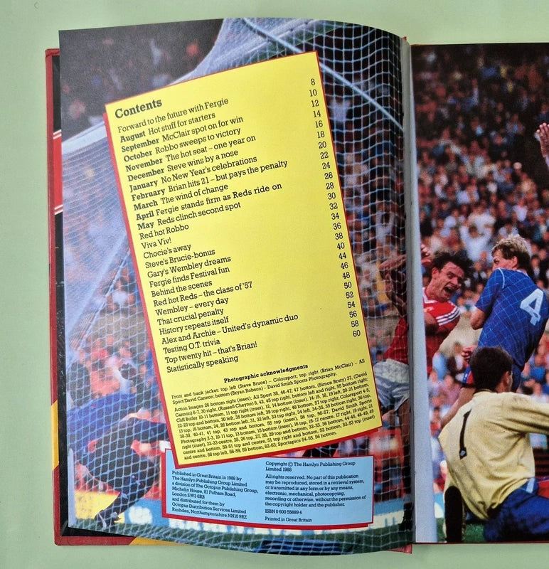 Vintage Manchester United Books Collection 1988-2013 Hardback Softback 4 Book Bundle