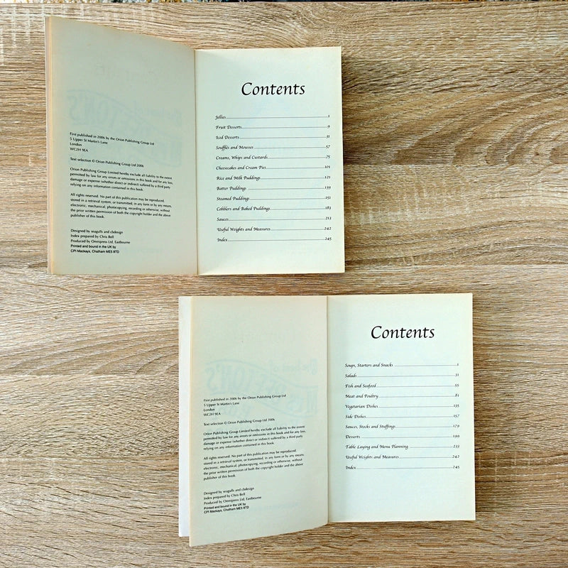 The Best of Mrs Beeton’s Cookbooks Puddings Desserts & Easy Entertaining Paperback 2 Book Bundle