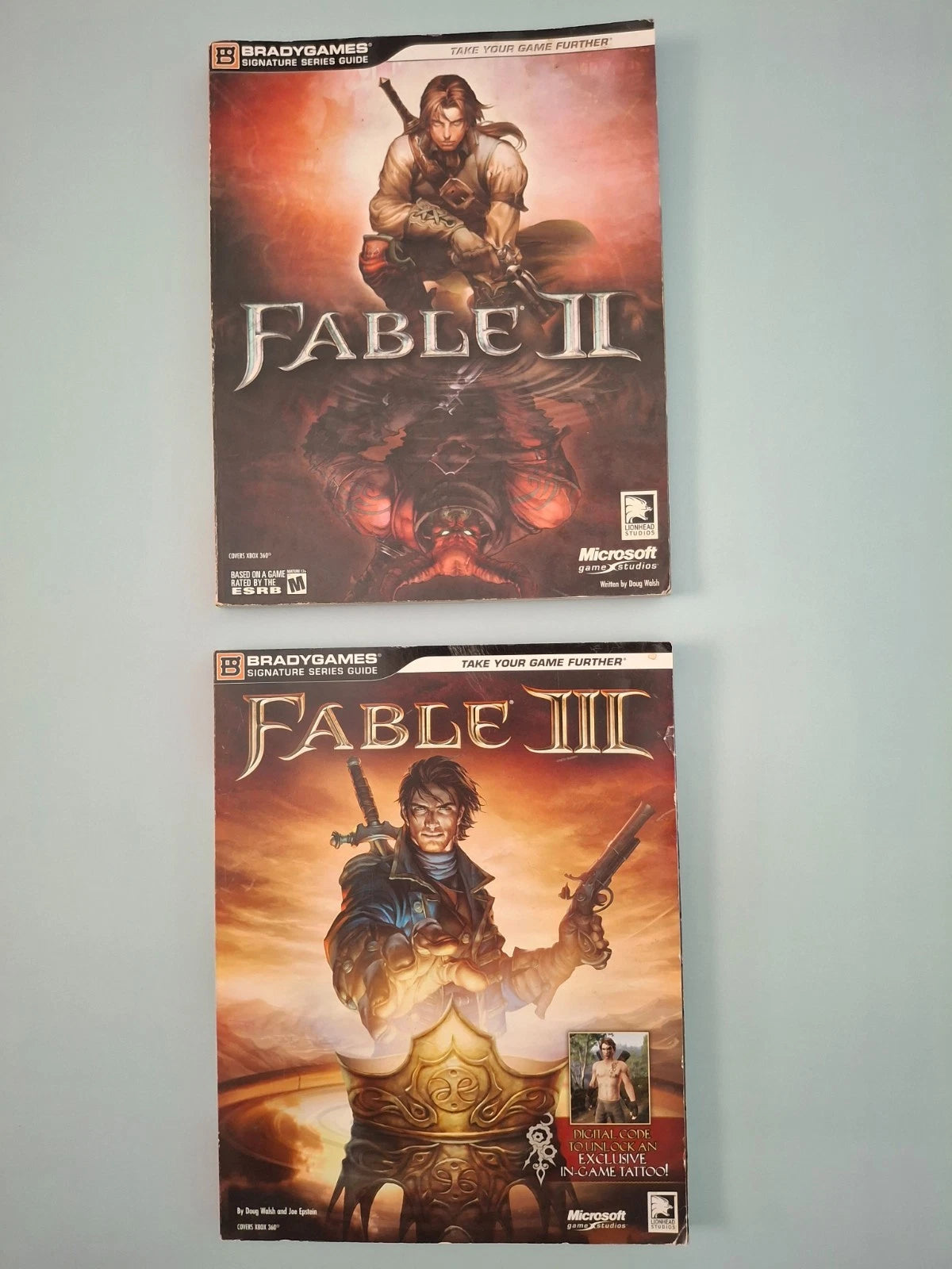 Fable II & Fable III Official Strategy Guide Book Bundle - Xbox 360 BradyGames