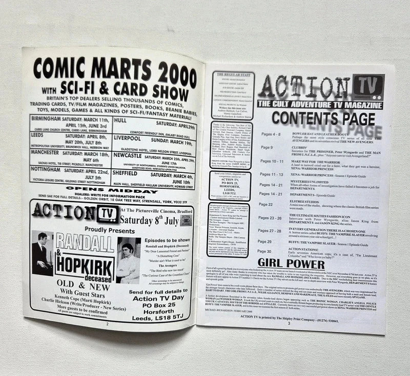 Vintage TV Zone & Cult TV Magazine Job Lot (5 Issues) – Rare Intact Inserts & Bumper Edition