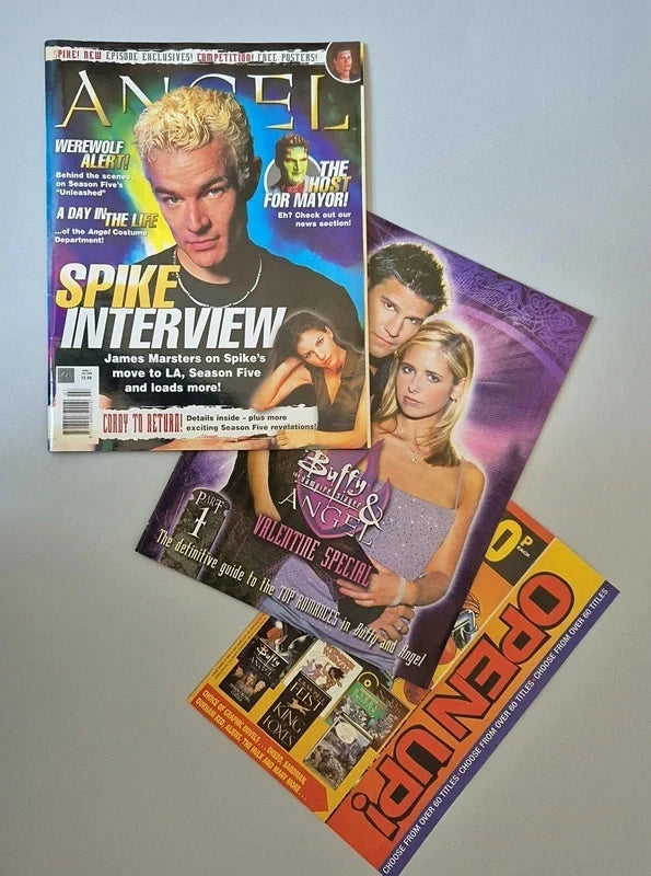 Buffy #57 & Angel #7 Rare Complete Magazine Set – Valentine Specials Part 1 & 2 + Posters