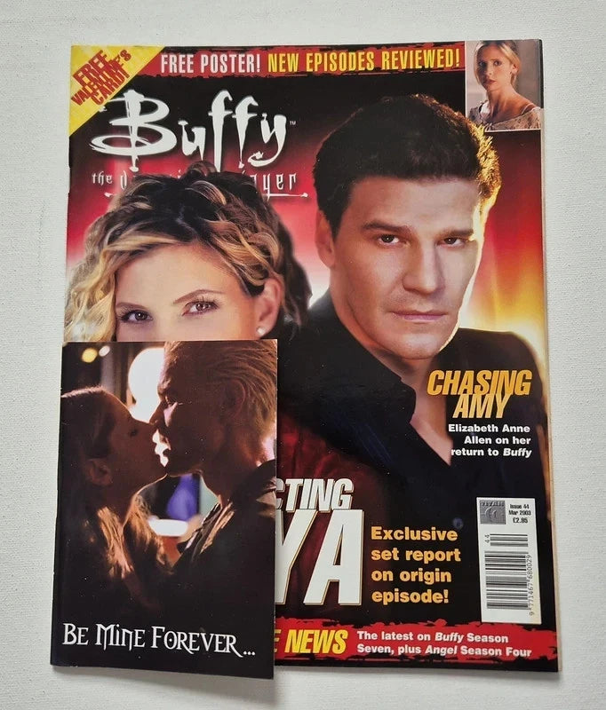 Buffy The Vampire Slayer Official Magazine – Vintage Final Season 9-Issue "Time Capsule" Collector’s Lot (Issues 40-48) – W/ RARE Tattoos, Valentine Card & Intact Posters