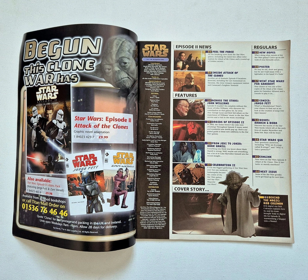 Star Wars Pedigree Annual 2013 Hardback and Official Magazine No 40 Yoda Set