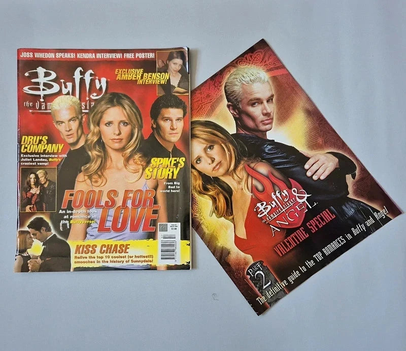 Buffy #57 & Angel #7 Rare Complete Magazine Set – Valentine Specials Part 1 & 2 + Posters