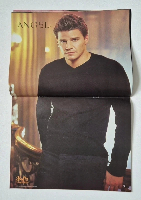 Buffy The Vampire Slayer Official Magazine – Vintage 2002 7-Issue Collector’s Lot (Issues 32-35, 37-39) – Inc. RARE Unopened T-Shirt Transfer & Intact Posters