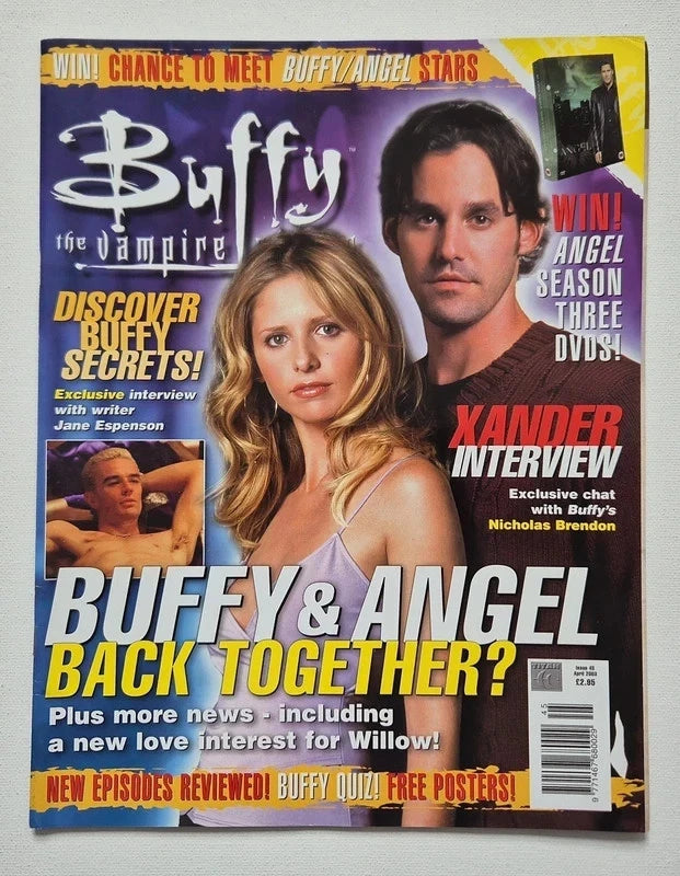 Buffy The Vampire Slayer Official Magazine – Vintage Final Season 9-Issue "Time Capsule" Collector’s Lot (Issues 40-48) – W/ RARE Tattoos, Valentine Card & Intact Posters