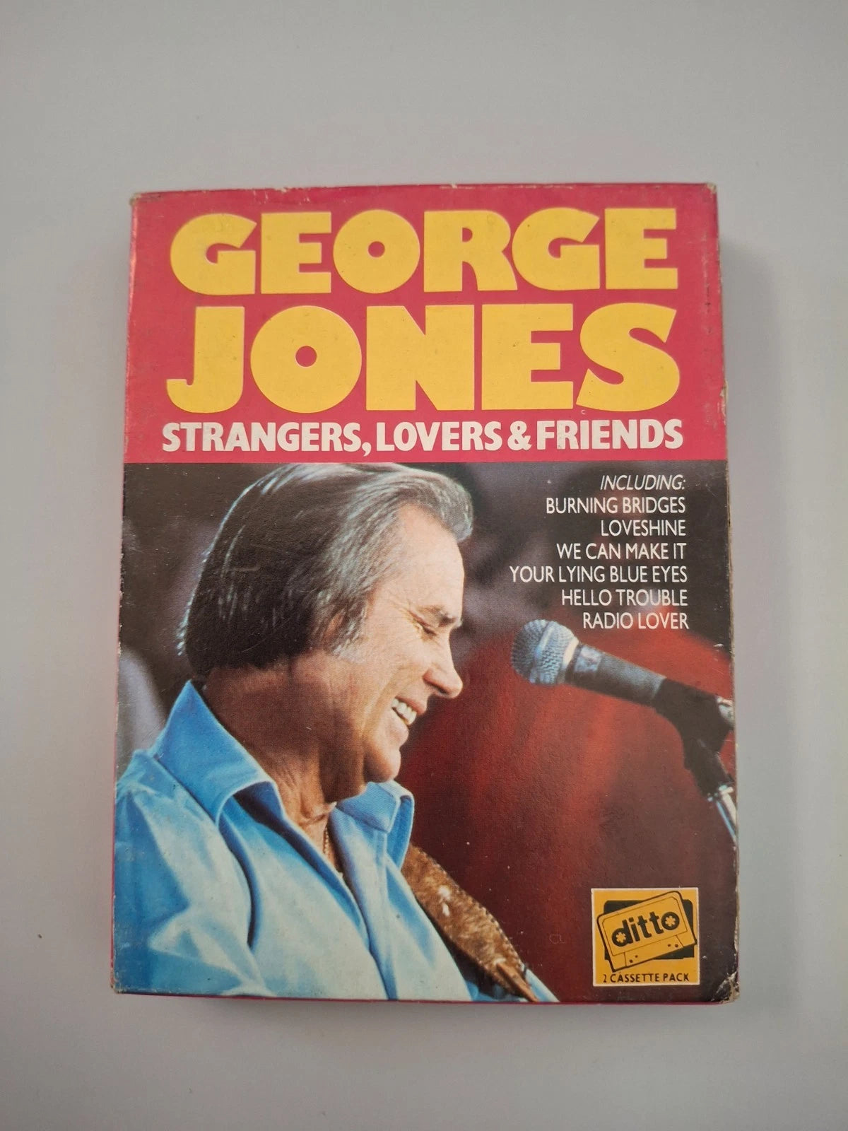 George Jones Strangers Lovers & Friends Vintage Double Cassette Tape Pack Ditto 1983