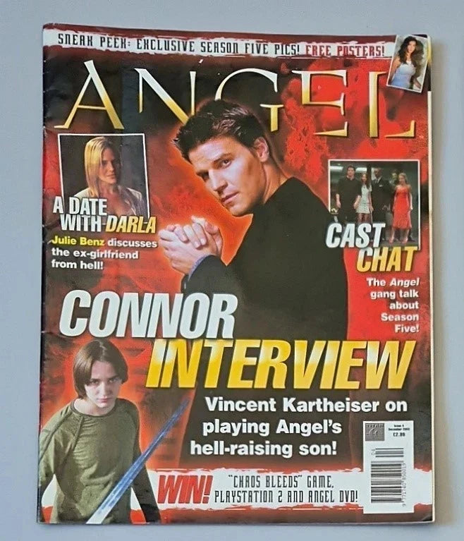 Angel Magazine Bundle – Issues 4, 5, 6, 16 – Rare T-Shirt Transfer & Posters