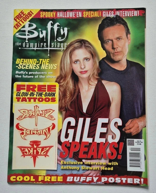 Buffy The Vampire Slayer Official Magazine – Vintage Final Season 9-Issue "Time Capsule" Collector’s Lot (Issues 40-48) – W/ RARE Tattoos, Valentine Card & Intact Posters