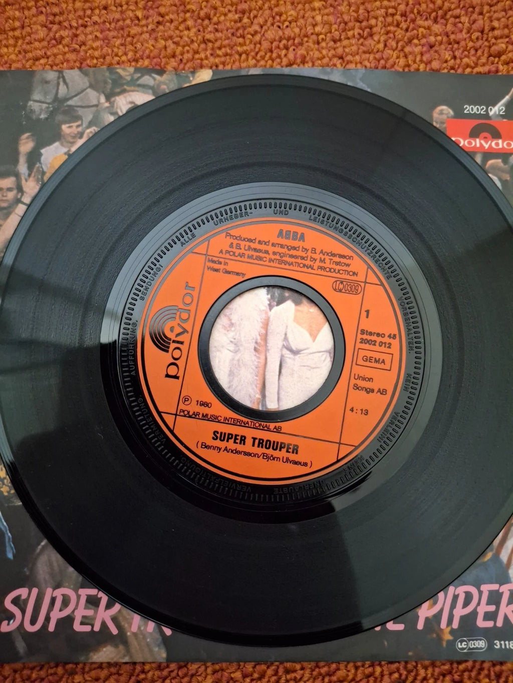 ABBA – Super Trouper (1980) Vintage 7" Vinyl Single | Polydor Germany Pressing