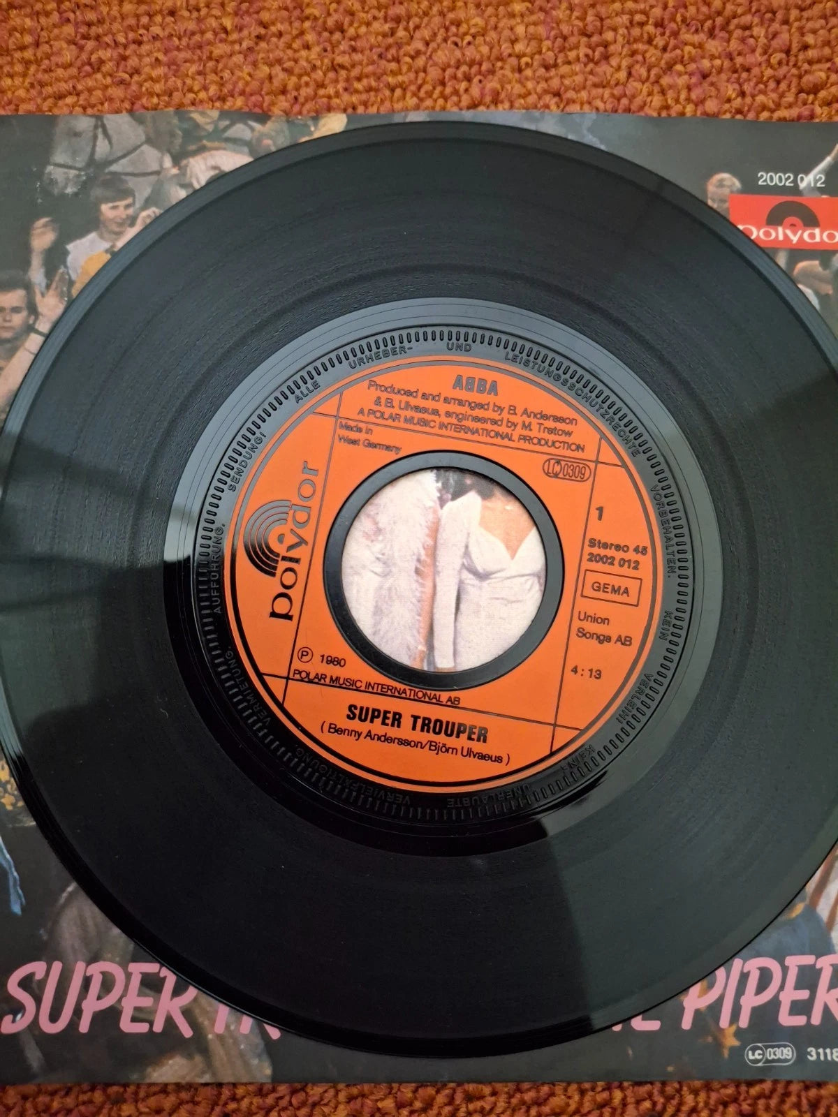 ABBA – Super Trouper (1980) Vintage 7" Vinyl Single | Polydor Germany Pressing