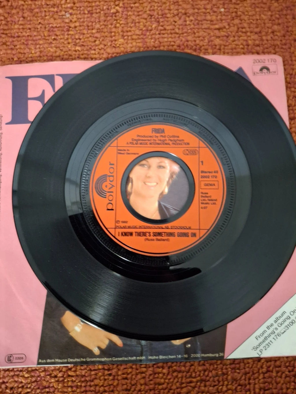 Vinyl 7" Single Frida - I know there's something going on (1982) Polydor Germany