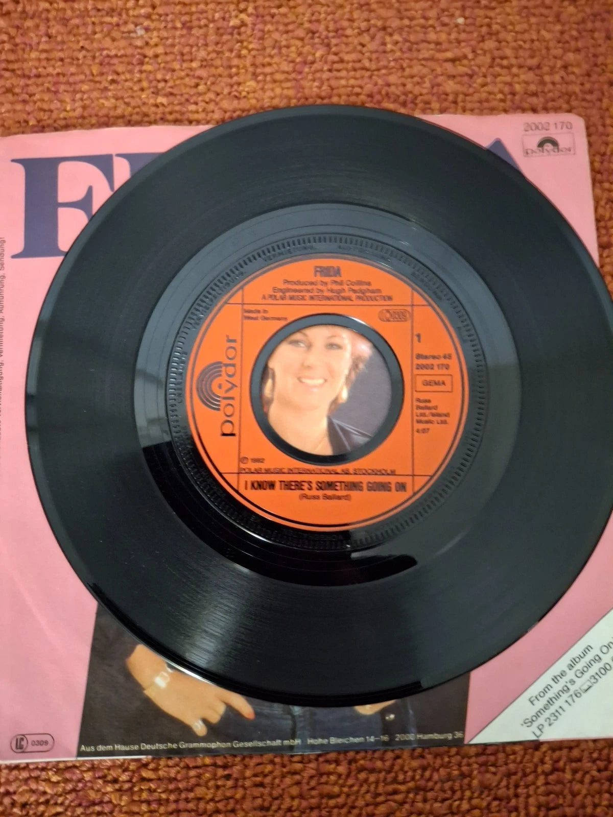 Vinyl 7" Single Frida - I know there's something going on (1982) Polydor Germany