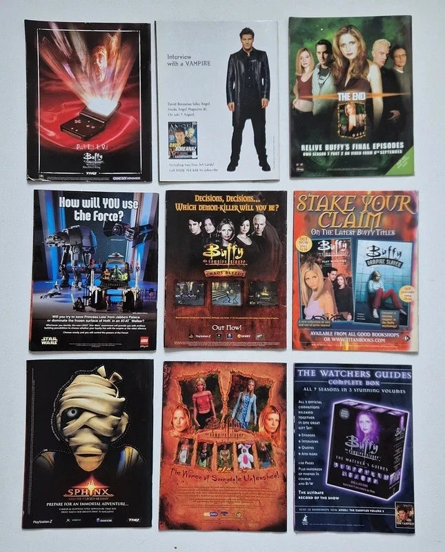 Buffy The Vampire Slayer Official Magazine – 9 Issue Collector Lot (Nos. 50-55, 58, 67, 68) - Very Good Condition