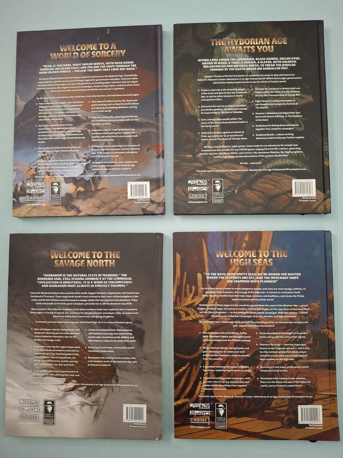 Conan RPG 4-Book Expansion Lot (Modiphius 2d20) Out of Print Collection