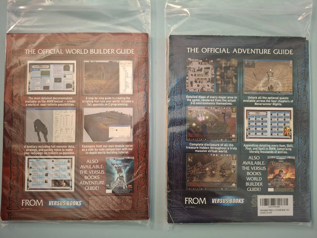 Neverwinter Nights Versus Books Vol 40 & 41 Strategy Guide Set with posters