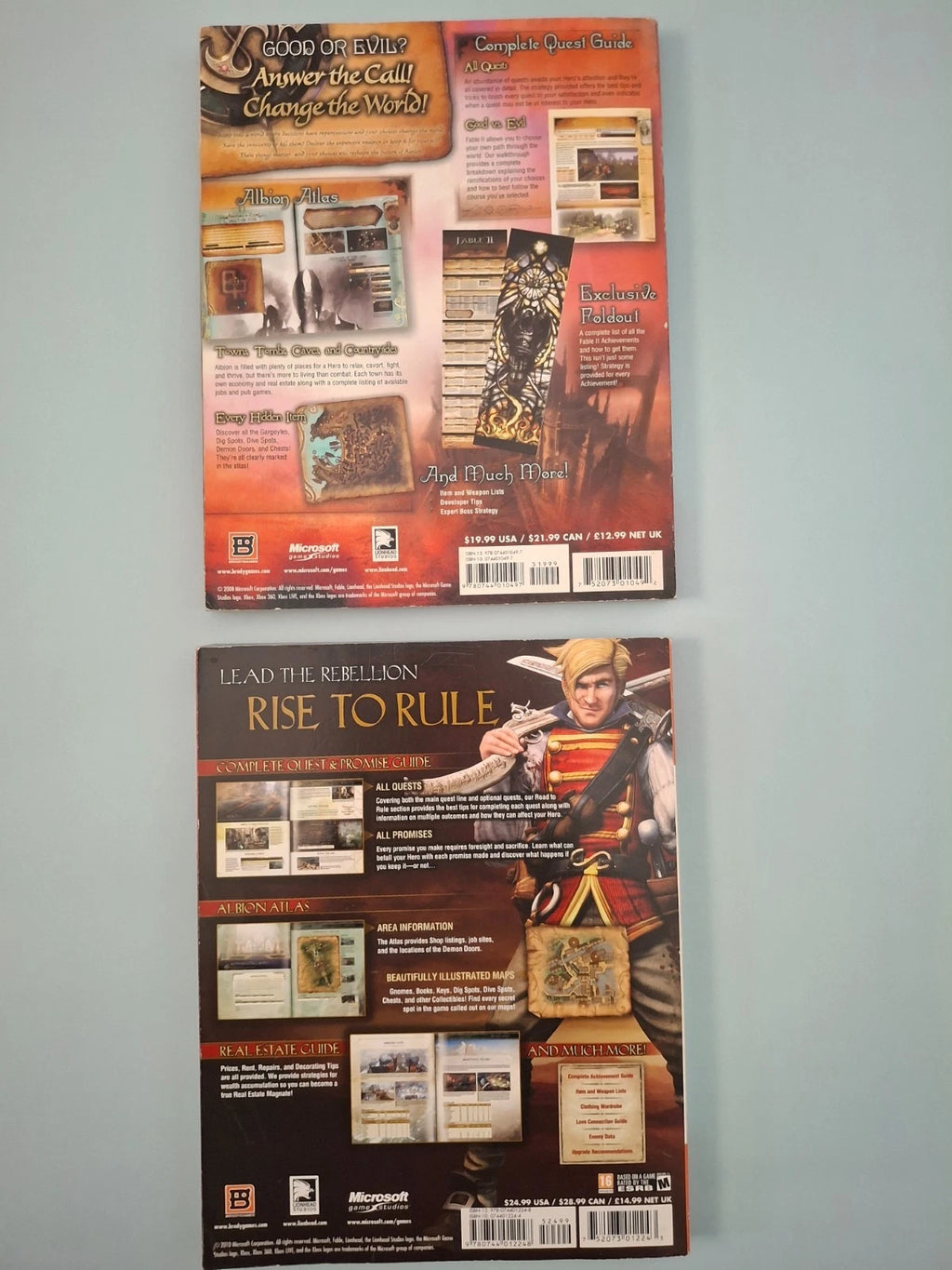 Fable II & Fable III Official Strategy Guide Book Bundle - Xbox 360 BradyGames