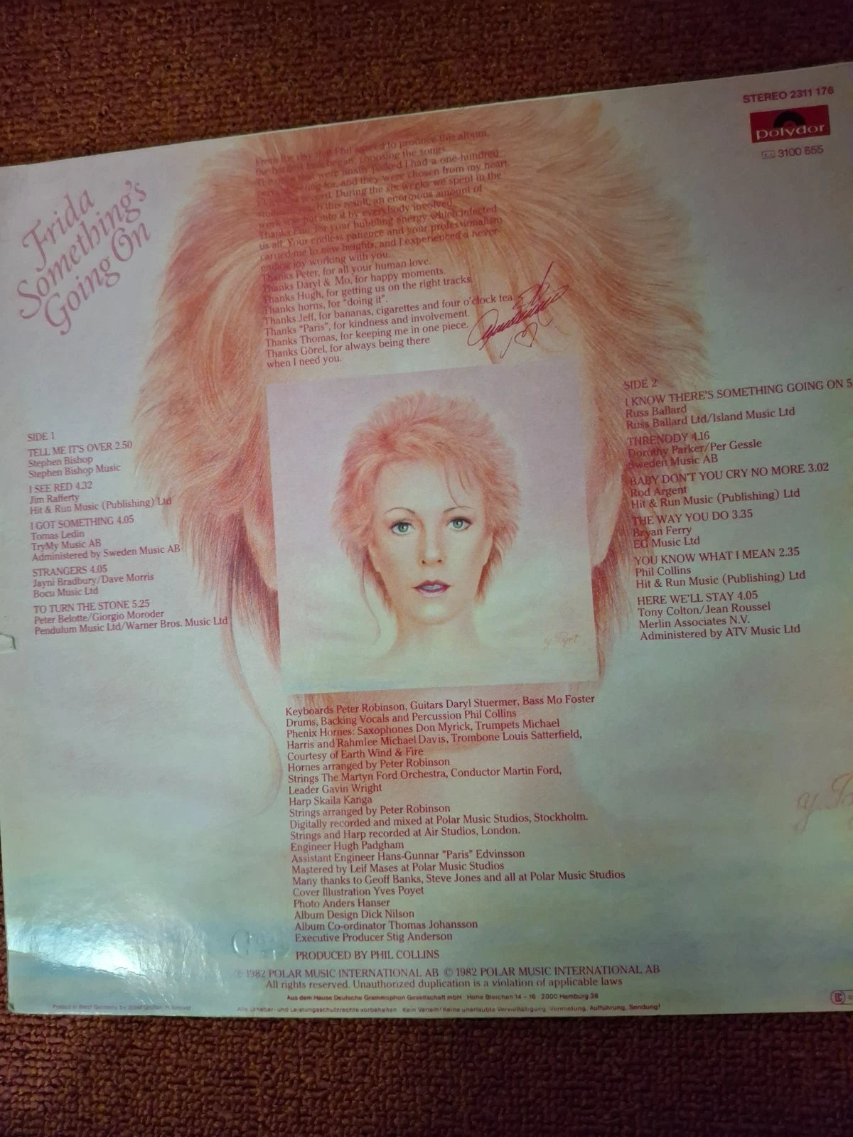 Frida (ABBA) - Something's Going On (1982) Vinyl LP - Original West German Polydor Pressing (2311 176)