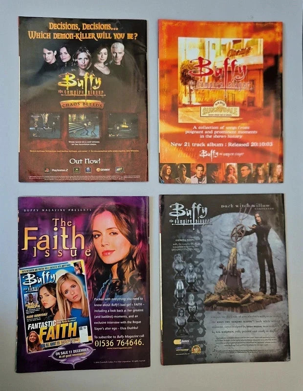 Angel Magazine Bundle – Issues 4, 5, 6, 16 – Rare T-Shirt Transfer & Posters