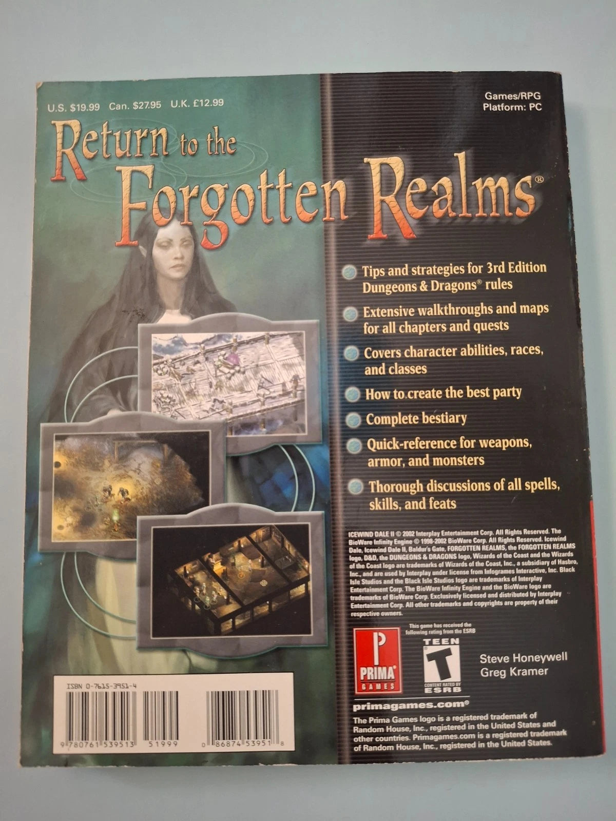 Icewind Dale II Prima Official Strategy Guide (PC) - Paperback - Good Condition