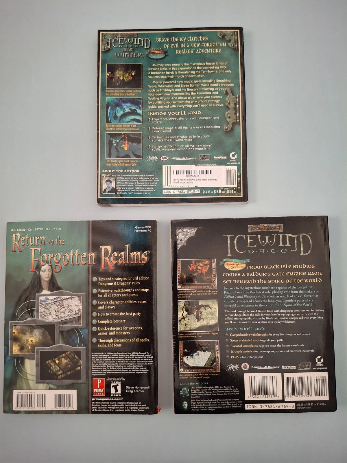 Icewind Dale Complete 3-Book Paperback Bundle – Vintage PC Game Strategy Guides