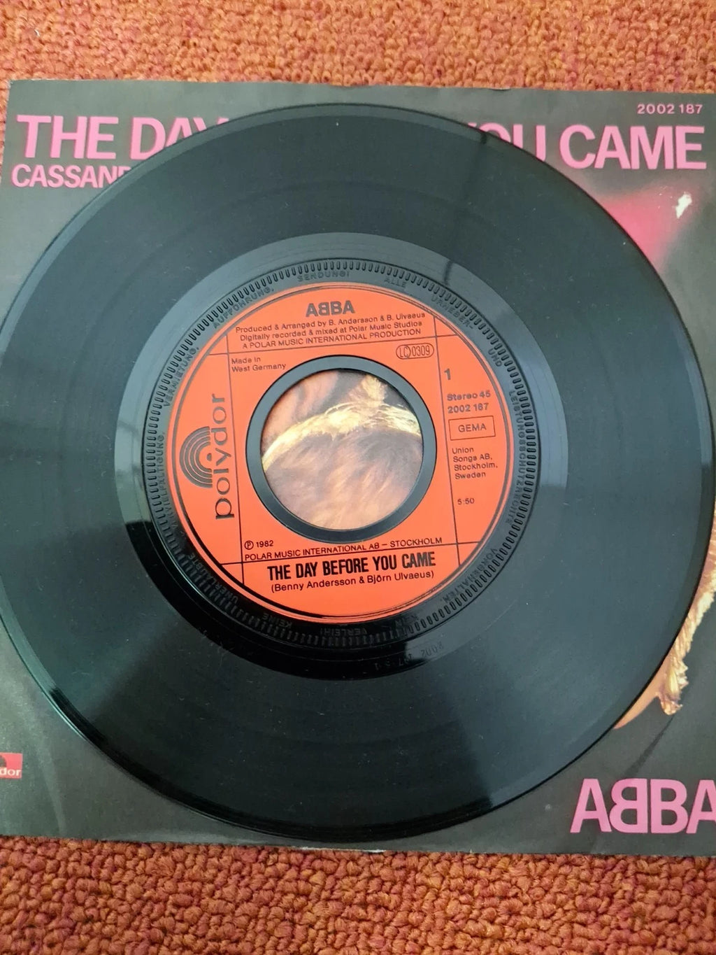 ABBA – The Day Before You Came (1982) | Original German 7" Vinyl Single