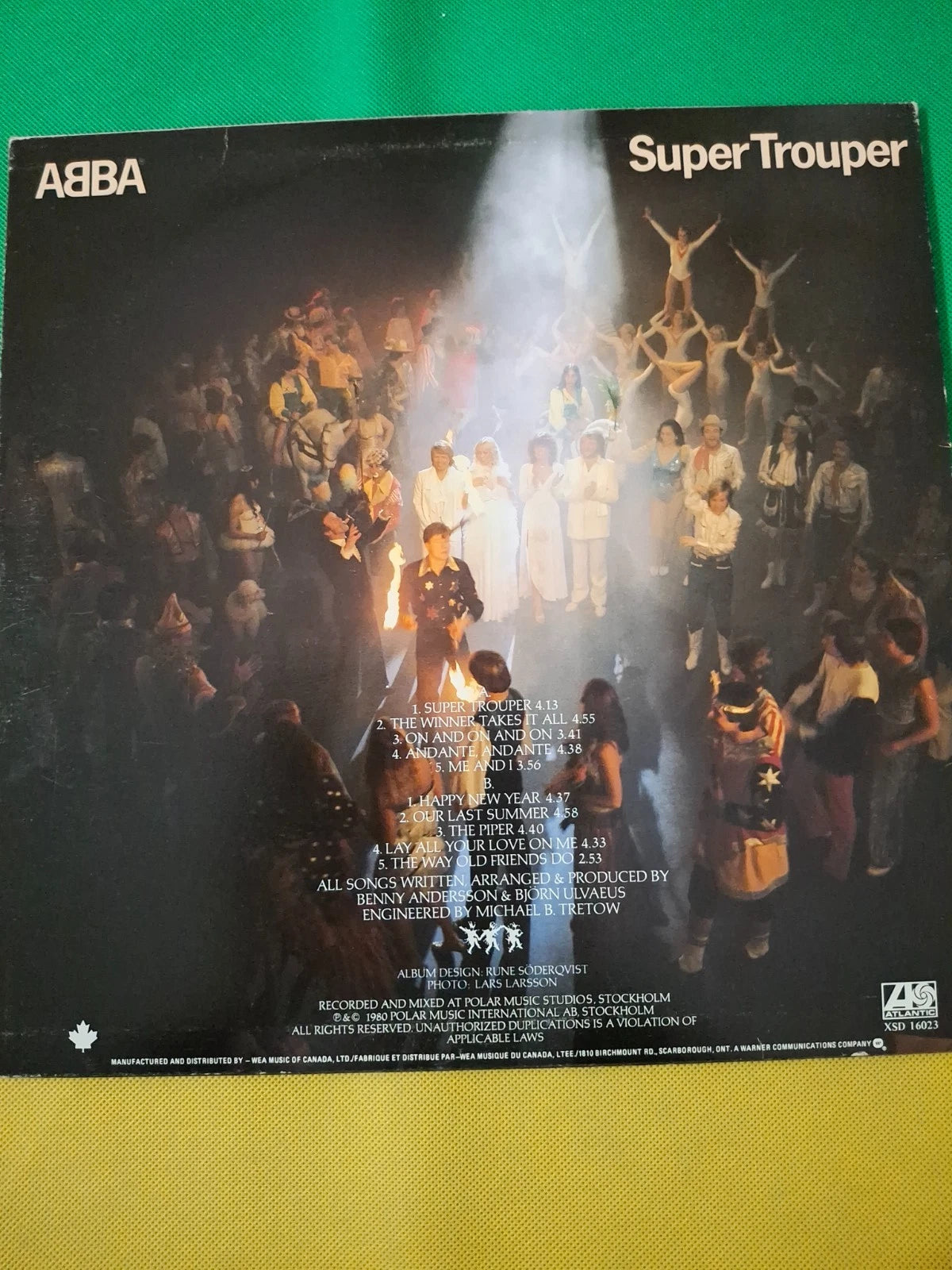 ABBA - Super Trouper (1980) Vinyl LP - Rare Original Canadian Atlantic Pressing (XSD 16023)