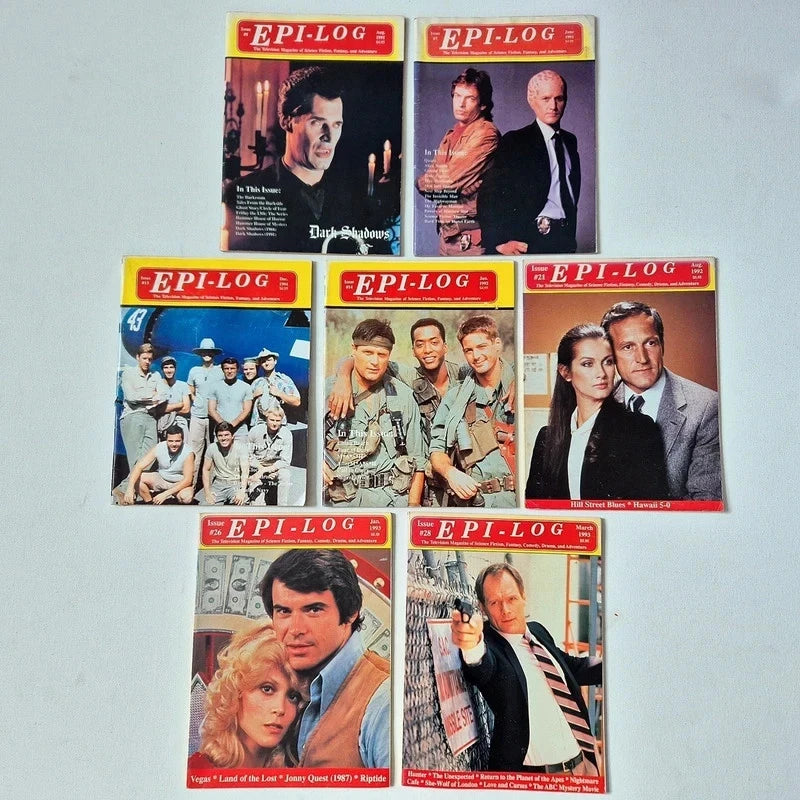 Vintage Epi-Log Magazine Lot (7 Issues, 1991–1993) – Rare Cult TV & Sci-Fi Episode Guides