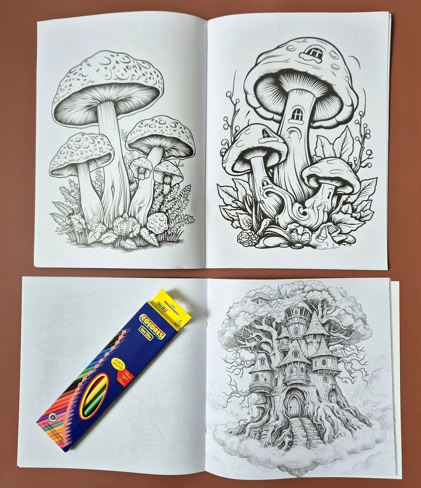 Ultimate Woodland Mushroom Coloring & Art Bundle – 9-Piece Mega Set (New & Unused)