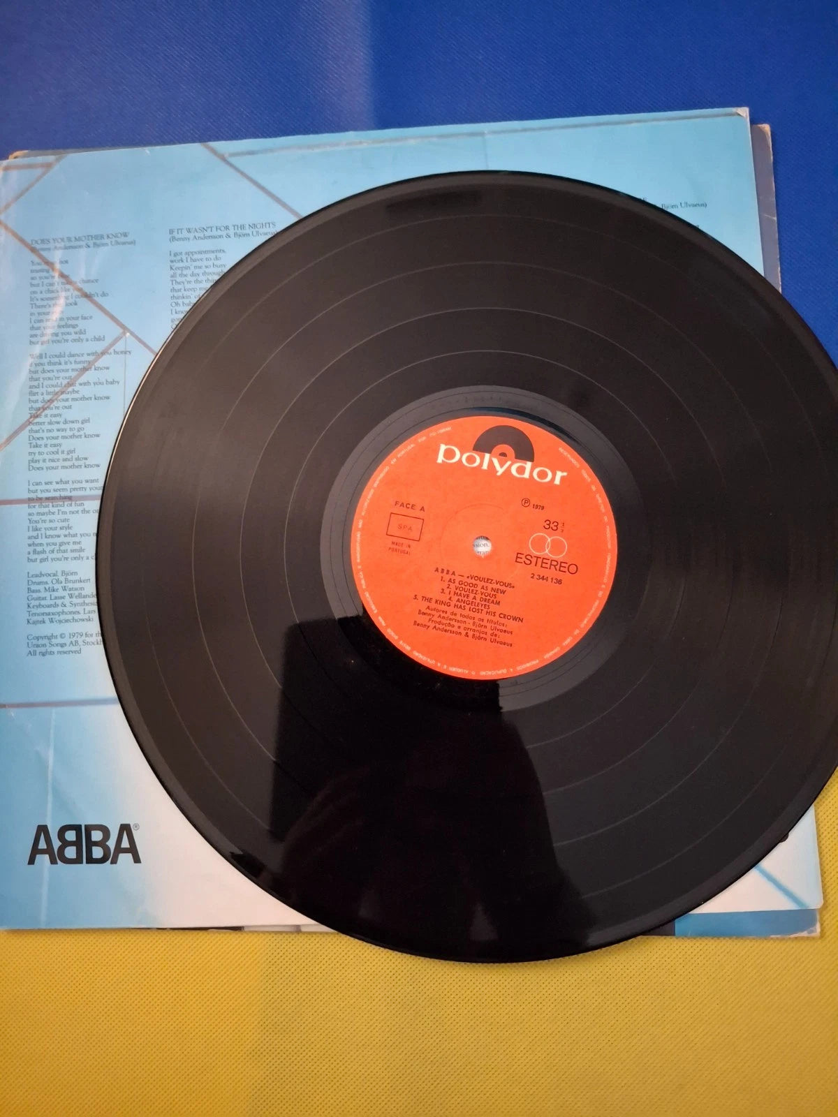 ABBA - Voulez-Vous (1979) Vinyl LP - Rare Original Portuguese Pressing (Polydor 2344 136)