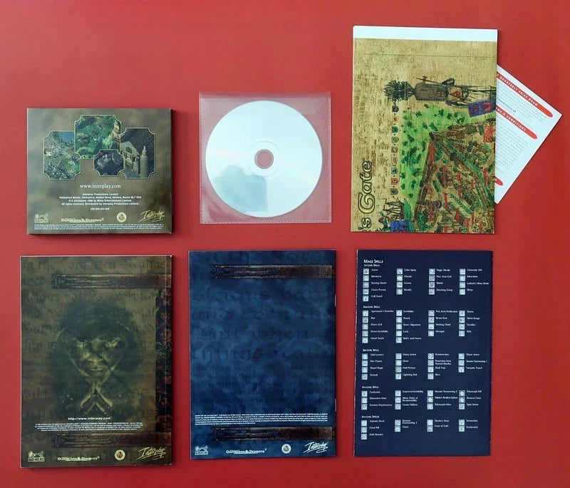 Vintage Baldur's Gate + Tales of the Sword Coast Expansion Pack Big Box PC Game (1999) - 6-CD Complete Set