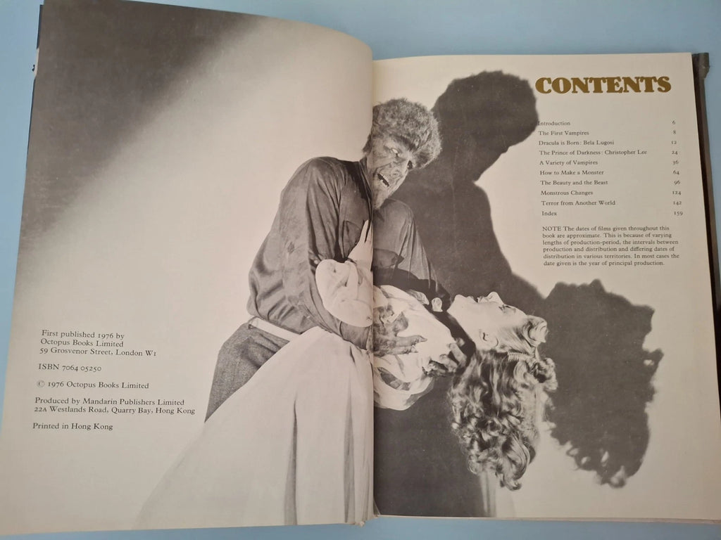 Monsters & Vampires Alan Frank 1976 Hardback Book Movie Treasury Vintage Horror