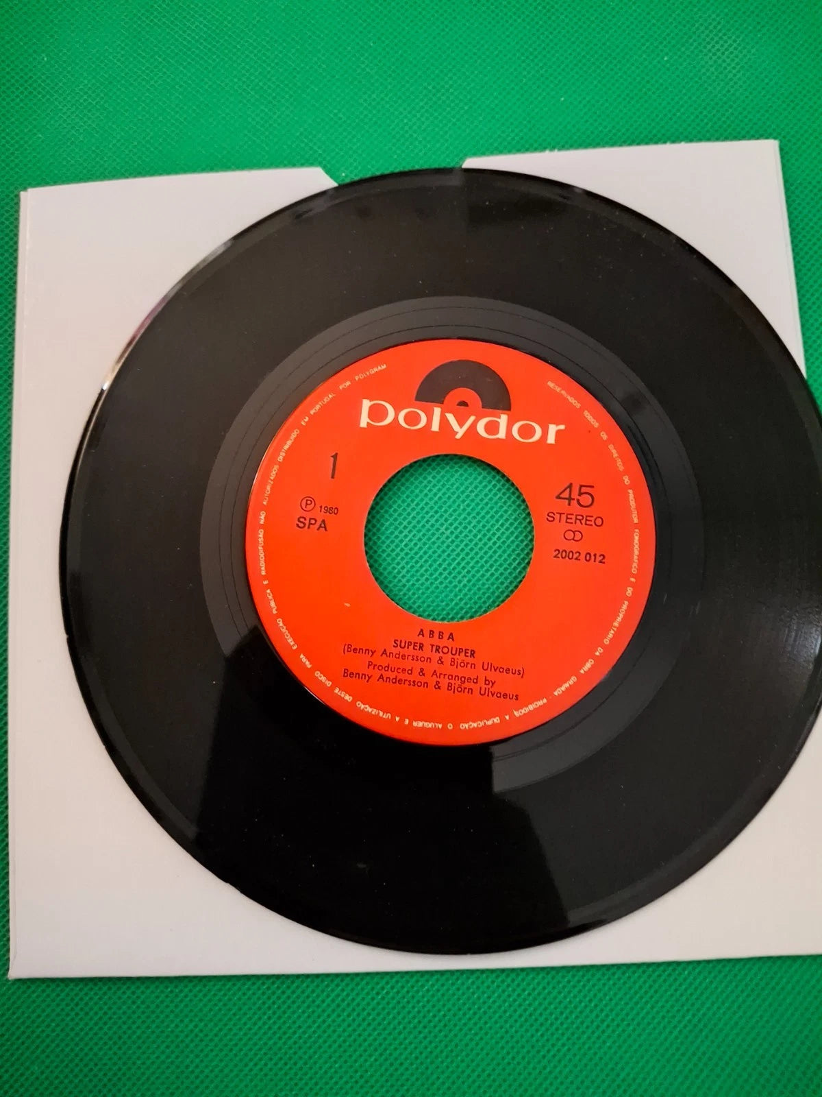 ABBA – Super Trouper / The Piper (1980) | Vintage Portuguese Import 7" Vinyl Single (Polydor, 2002 012)