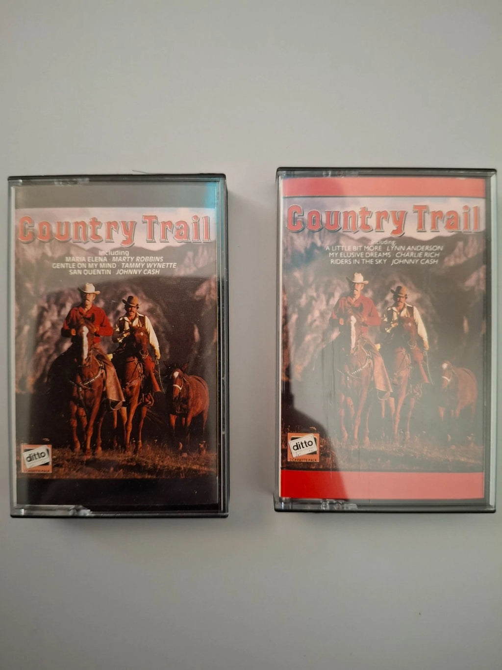 Country Trail Various Artists Vintage Double Cassette Tape Pack Ditto 1983