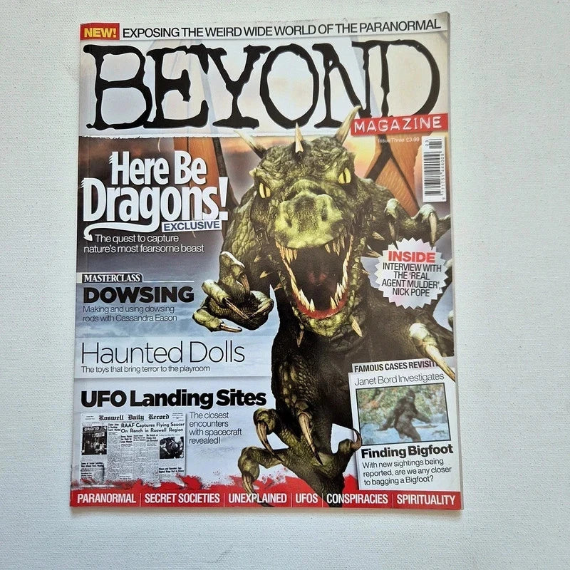 Vintage Beyond Magazine - Issues 3 & 8 Bundle (Paranormal, UFOs & Conspiracies) - 2-Piece Set